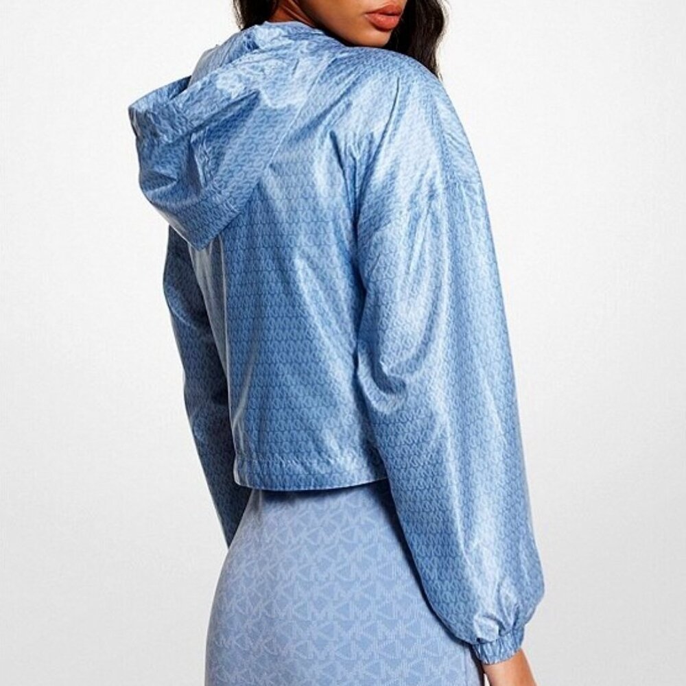 Michael Kors Satin Jacket ✨️Ciré Cropped Windbreaker Jacket